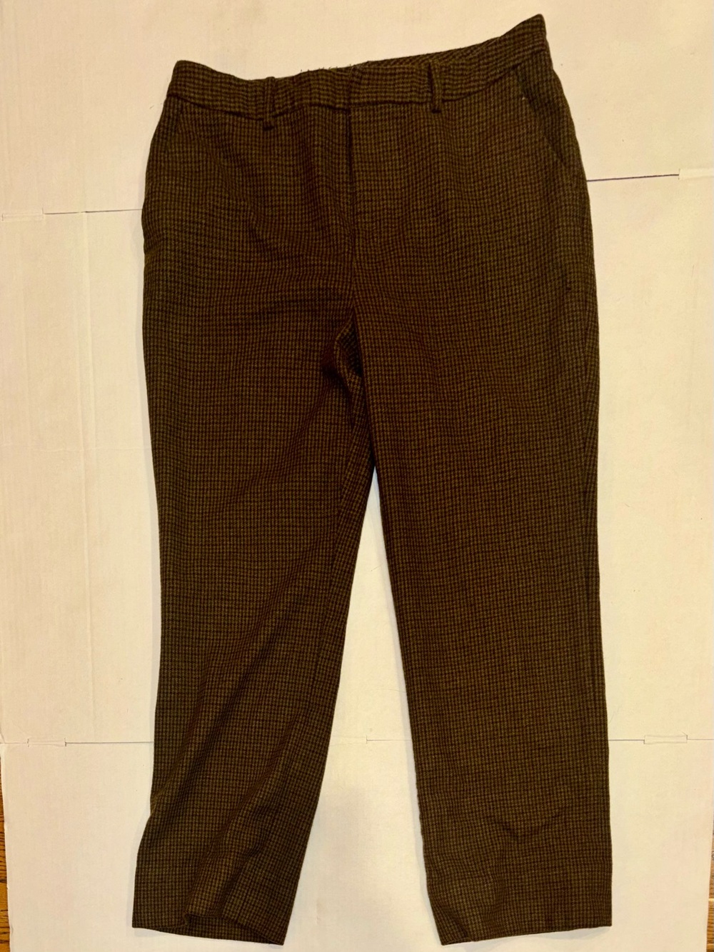 Ralph Lauren Brown Houndstooth Dress Pants
